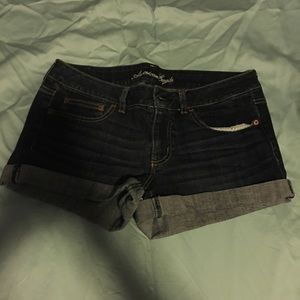 Dark, stretch shorts